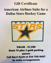 Luxury Suite for a Dallas Stars Hockey Game. 